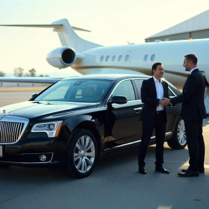 Luxurious FBO airport limo service with meet-and-greet, Wi-Fi, and refreshments.